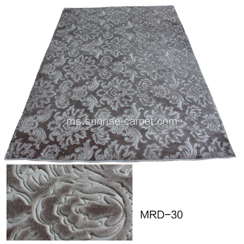 Tembok ke Tembok Embossing Mink Carpet